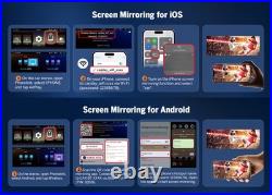 6.36 Car Stereo 1DIN Wireless Apple CarPlay Android Auto SatNav + Backup Camera