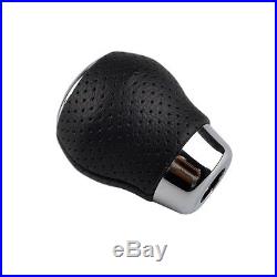 6 Speed Universal Car Manual Gear Shift Knob Shifter Stick Lever Black Leather