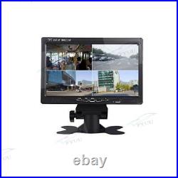 720P 4CH DVR Video Recorder Box+7 HD Car Monitor 4Pc CCD Front Rear Side Camera