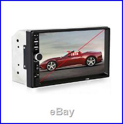 7Car Stereo Radio Double 2 DIN BTMP5 Player Touch Screen+Camera FM AUX