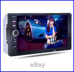 7Car Stereo Radio Double 2 DIN BTMP5 Player Touch Screen+Camera FM AUX