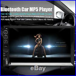 7Double 2DIN Multimedia MP3 NP5 Player Car Stereo Radio HD BT In Dash Bluetooth