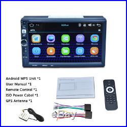 7'' Capacitive Android MP5 Unit Car GPS Navigation Bluetooth WIFI Stereo Radio