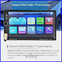 7 Car Bluetooth Radio Stereo Head Unit Player MP5 /USB/AUX Free Rear Camera NEW