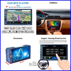 7'' Car Touch Screen MP5 Player Bluetooth AM RDS Radio GPS Navigation Charge