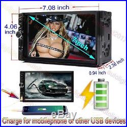 7 Double Car Radio Stereo MP5 MP3 Player 2Din Bluetooth FM AUX USB Head Unit UK