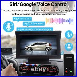 7 Portable Wireless Apple Carplay Android Car Stereo Radio GPS Navigator WithCam