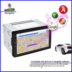 7 Touch Screen 2 Din WiFi GPS Navigation Bluetooth Android 6.0 Car MP5 Player