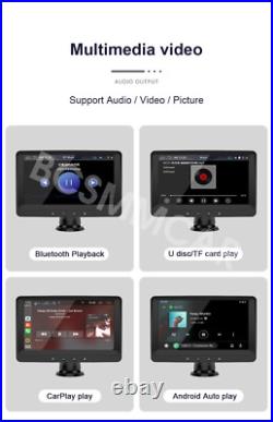 7in Car Touch Screen Portable Wireless For Apple CarPlay Android Auto Radio 7in Car Touch Screen Portable Wireless For Apple CarPlay Android Auto Radio