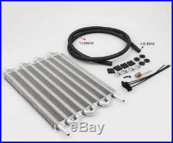 8 Row OIL COOLER Remote Transmission Oil Cooler/Auto-Manual Radiator Converter