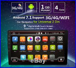 9HD Android 7.1 2Din Car GPS Stereo Radio Player Wifi 3G/4G Ultra Touch No DVD