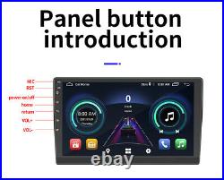 9in Double DIN Car MP5 Player FM BT Touch Screen Stereo Radio Android 10.1 GPS