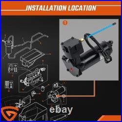 AIR SUSPENSION COMPRESSOR PUMP FOR RANGE ROVER P38 2000 1PC ANR3731 NEW Black