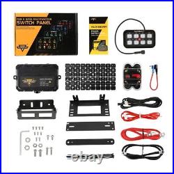 AUXBEAM RGB 8 Gang Switch Panel Relay System Kit For Car Off-road Marine ATV UTV