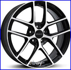 Alloy Wheels 18 Romac Diablo Black Polished Face For Range Rover P38 94-02