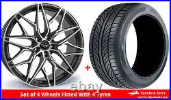 Alloy Wheels & Tyres 19 Targa TG6-FF For Land Rover Range Rover P38 94-02