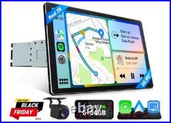 Android Auto 10.95 2K Single DIN Head Unit CarPlay 6+64G Navigation TouchScreen
