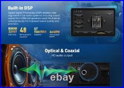 Android Auto 10.95 2K Single DIN Head Unit CarPlay 6+64G Navigation TouchScreen