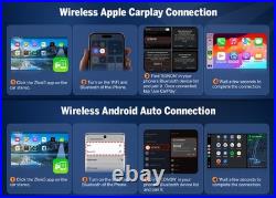 Android Auto 10.95 2K Single DIN Head Unit CarPlay 6+64G Navigation TouchScreen