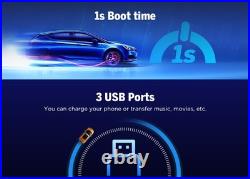 Android Auto 10.95 2K Single DIN Head Unit CarPlay 6+64G Navigation TouchScreen