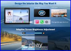 Android Auto 10.95 2K Single DIN Head Unit CarPlay 6+64G Navigation TouchScreen