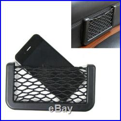 Auto Car Interior Body Edge Black Elastic Net Storage Phone Holder Accessories