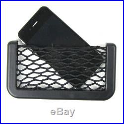 Auto Car Interior Body Edge Black Elastic Net Storage Phone Holder Accessories