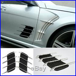 Auto Hoods & Door Side Vent Simulation Intake Grille Chrome Decorative Stickers