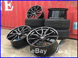 BRAND FIT Range Rover Sport 22 SVR style Alloys + Tyres black pearl discovery 4