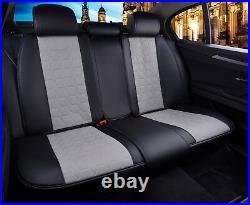 Black & Grey Quality Eco Leather Full Set Seat Covers For Land Rover