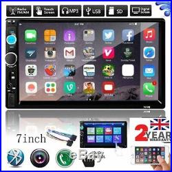 Bluetooth Car Radio Stereo 7 Inch Double 2DIN FM USB/MP5 Player Touch Screen AUX