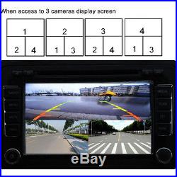 Car 360° Full Parking View Split Image Screen Front/Rear/Right/Left +4 HD Camera