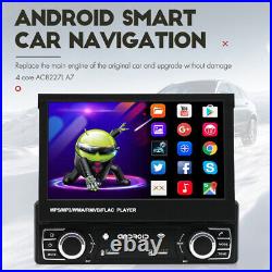 Car Android 7 Retractable Screen Multimedia Player BT Autoradio Mirror Link GPS