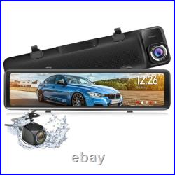 Car Camera Stream RearView 12inch Mirror 2K Video Recorder Registrator Dash Cam