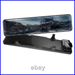 Car Camera Stream RearView 12inch Mirror 2K Video Recorder Registrator Dash Cam