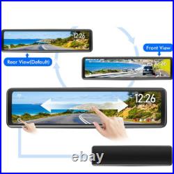 Car Camera Stream RearView 12inch Mirror 2K Video Recorder Registrator Dash Cam