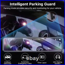 Car Camera Stream RearView 12inch Mirror 2K Video Recorder Registrator Dash Cam
