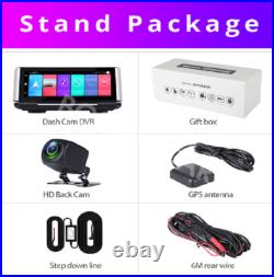 Car Dash Camera FHD 1080p Dual Lens Front Rear Cam GPS Touch Screen G Sensor Car Dash Camera FHD 1080p Dual Lens Front Rear Cam GPS Touch Screen G Sensor