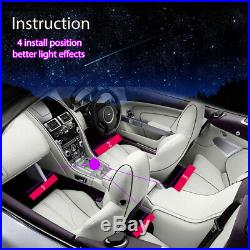 Car Interior Footwell LED Strip Lights RGB Multicolour Remote Atmosphere Lamp