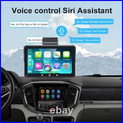 Car Radio Wireless Touch Screen Bluetooth 7in CarPlay Player Audio TF FM WithDVR