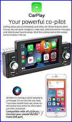 Car Stereo For Apple Carplay Android Auto FM Radio MP5 Player 5in 1Din HeadUnit