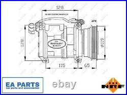 Compressor, air conditioning for BMW LAND ROVER NRF 32122