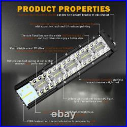 Curved 12D Trid Row 52 inch 876W LED Light Bar Spot Flood Combo forJeep SUV 4X4
