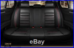 Deluxe Edition Seat Cushion PU Leather Car Seat Covers Full Set For Four Seasons