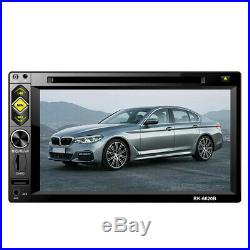 Double DIN 6.2 In dash Car Stereo Radio CD DVD Player FM/USB/TF Bluetooth MP5