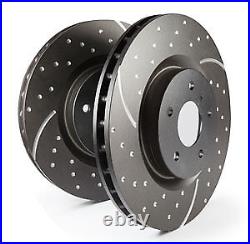 EBC Turbo Grooved Rear Solid Brake Discs for Landrover Range Rover P38 4.0 9602