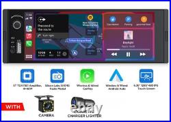 Eonon 1 DIN X3U 6.36 IPS Car Radio Stereo Android Auto Apple CarPlay Bluetooth