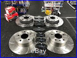 For Range Rover P38 Drilled Grooved Brake Discs & Pads