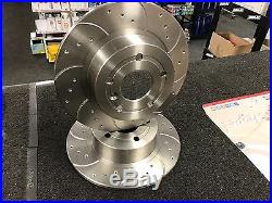 For Range Rover P38 Drilled Grooved Brake Discs & Pads