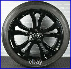 Genuine Range Rover 22 SVO Alloy Wheels Viper Black WIth Tyres & TPMS X FOUR